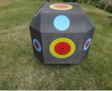 Polyhedral shooting archery target